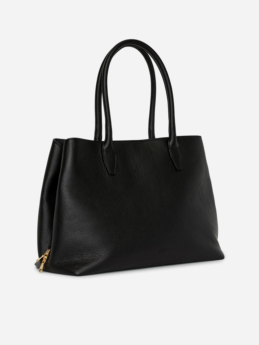 Top-Handle Leather Bag-#272628-13862