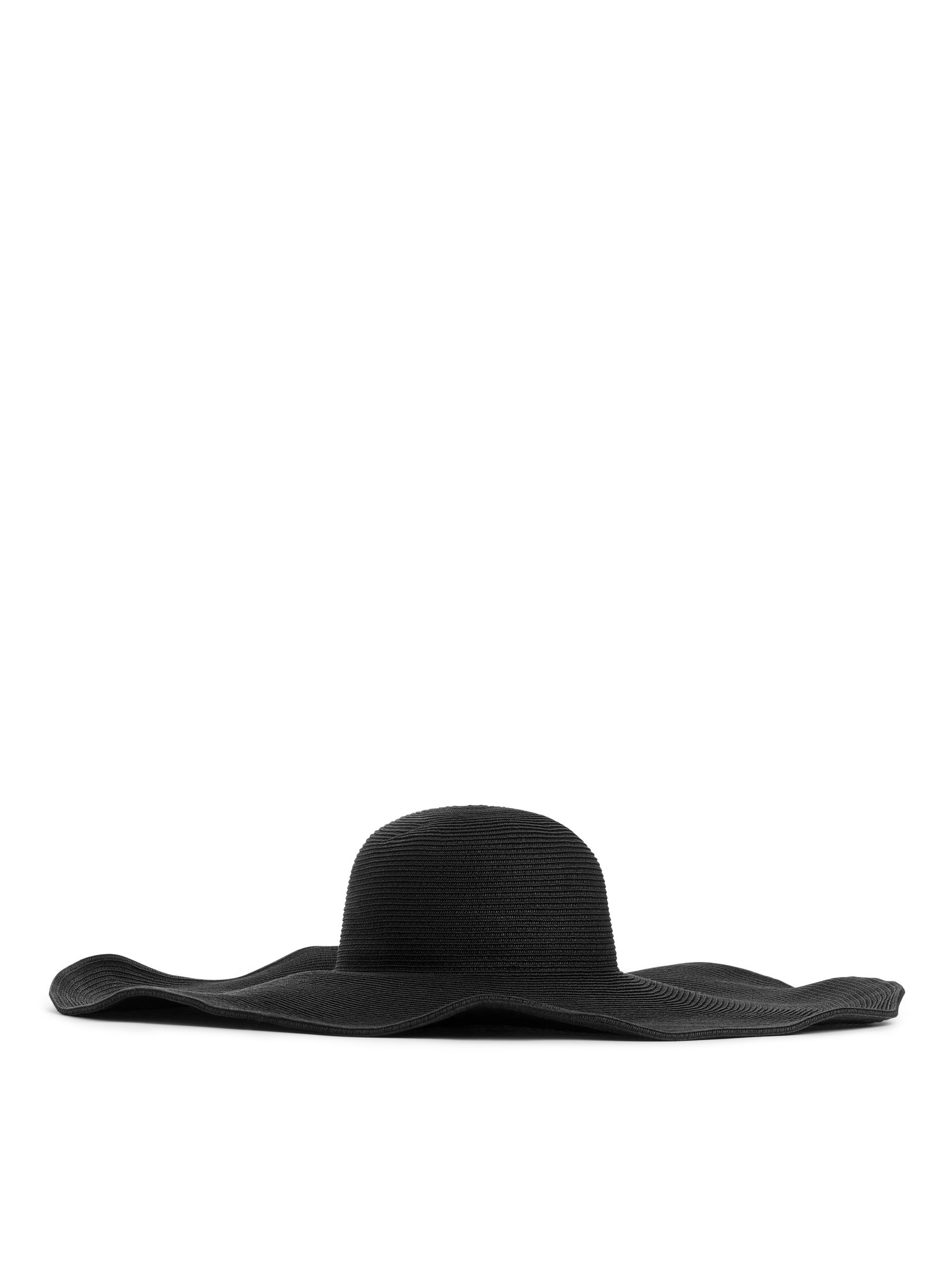 Sombrero de paja de ala ancha - Negro - Women - StillMedia/DescriptiveStillLife - 1