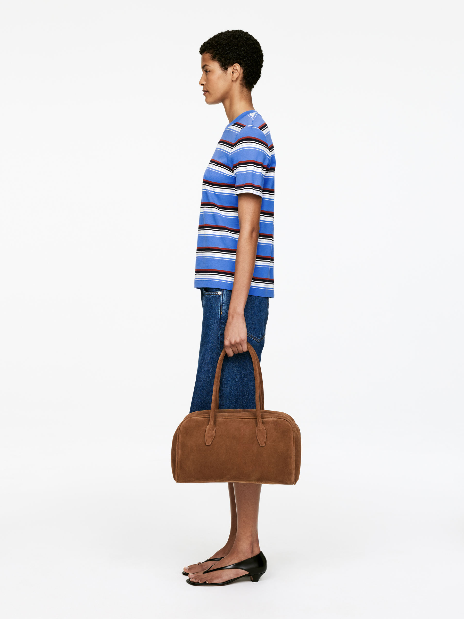LILY Lightweight T-Shirt - Blue/Striped - Regular fit - Women - StillMedia/Lookbook - 3