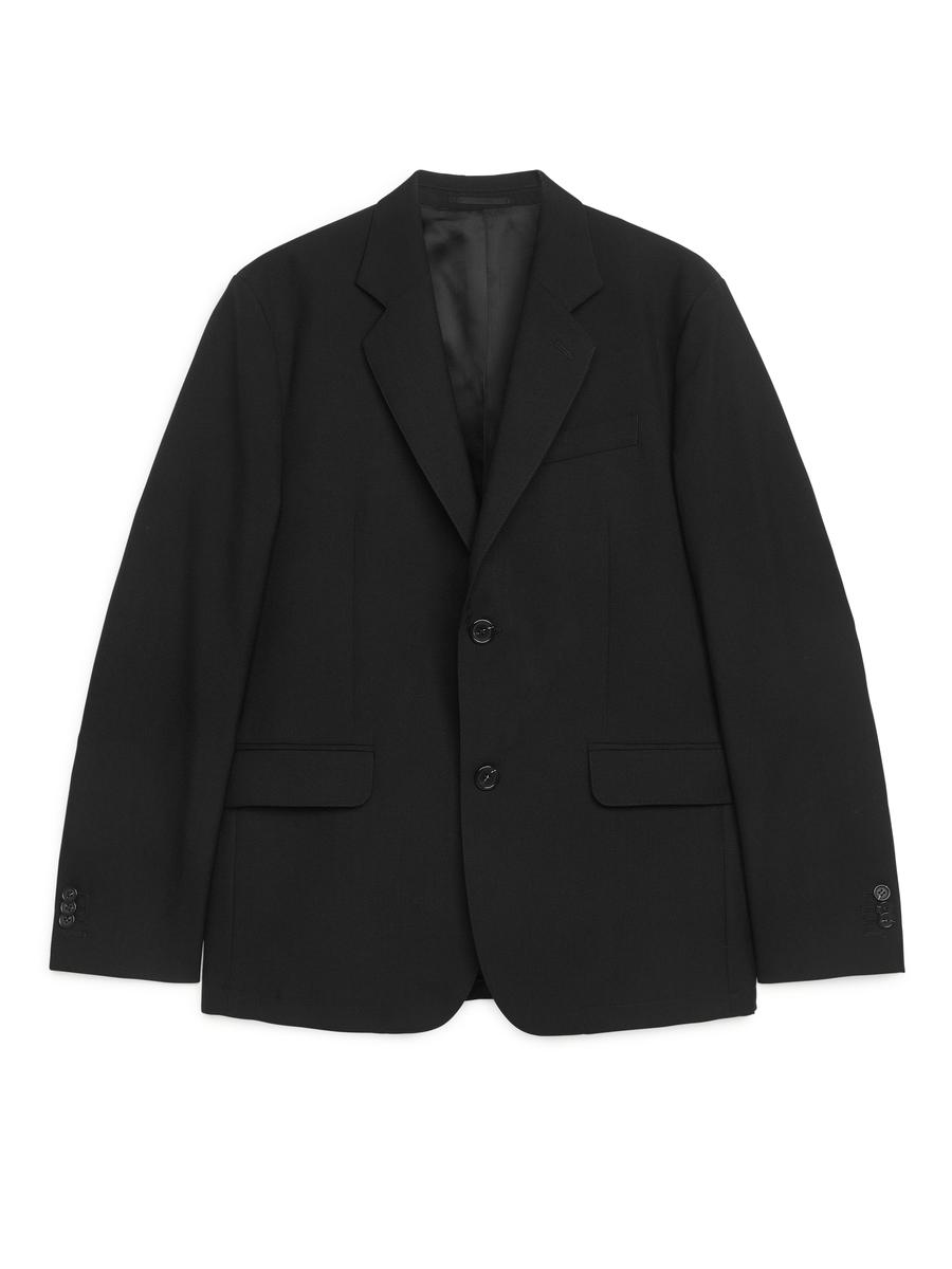 Modern Blazer Hopsack - Black - Slim fit - Men - 1046542002