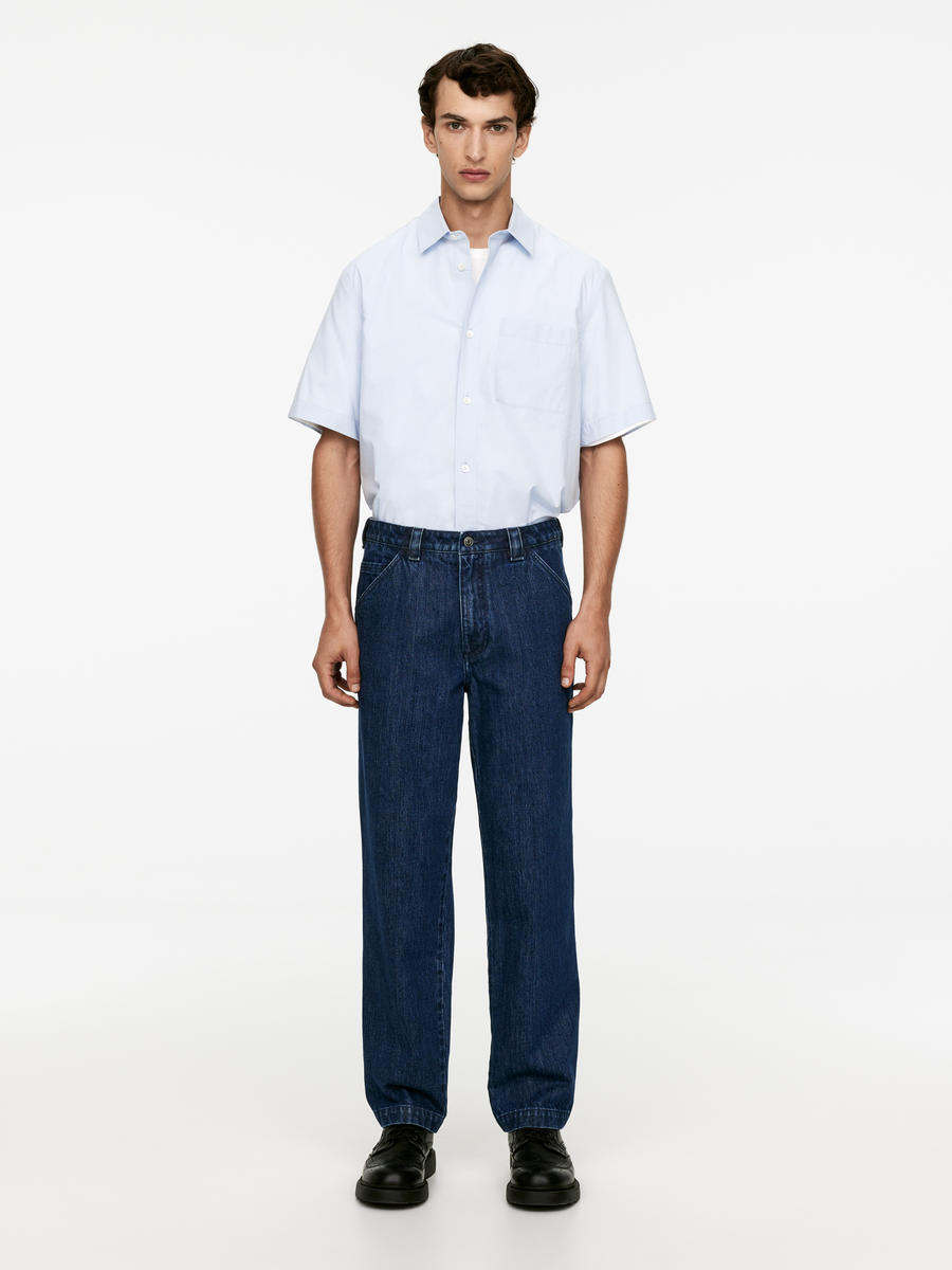 Relaxed Denim Trousers-#454553-12431