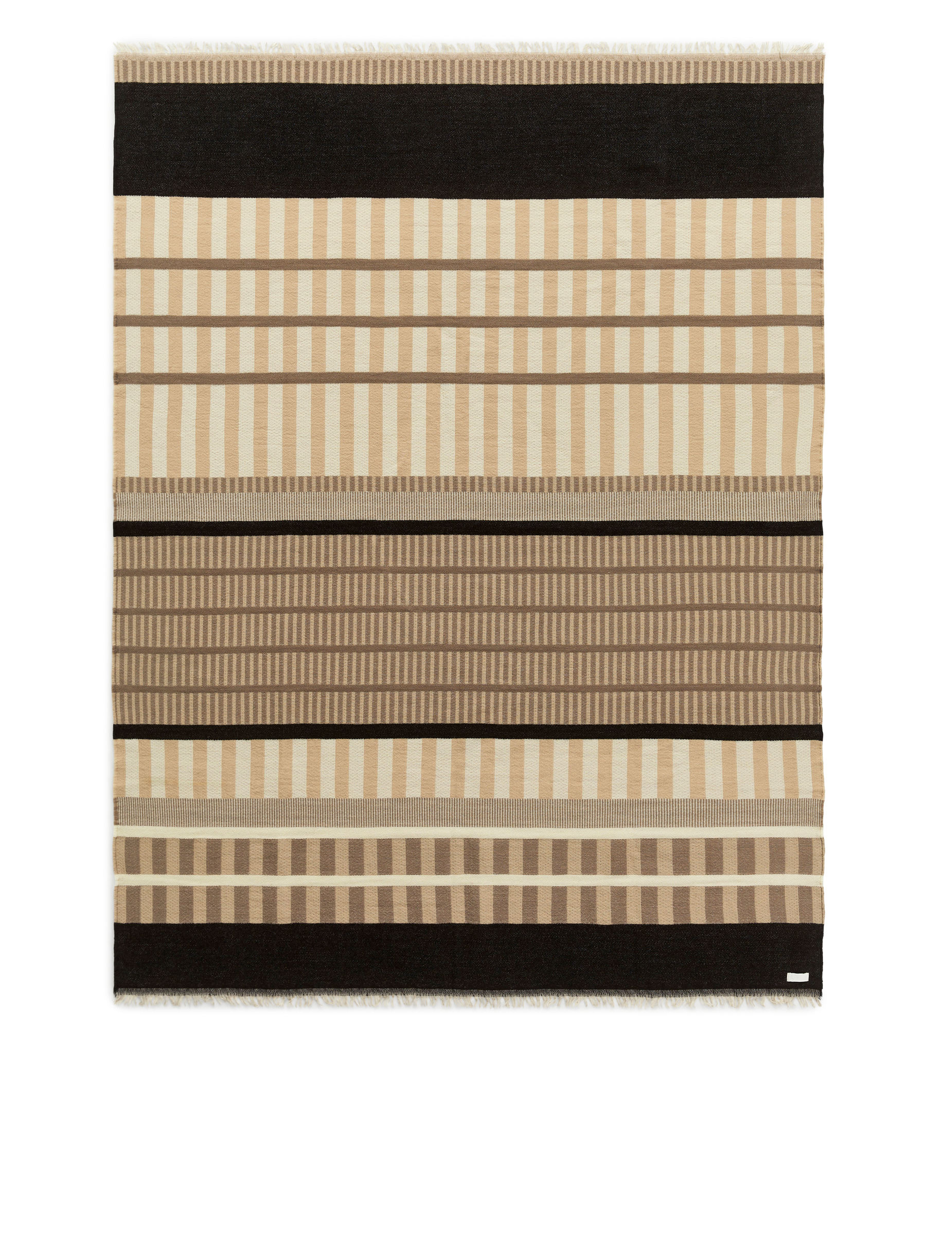 Wool Blanket - Black/Beige - Homeware - StillMedia/DescriptiveStillLife - 1